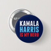 Kamala Harris is Mijn Hero Ronde Button 5,7 Cm (Voorkant /achterkant)