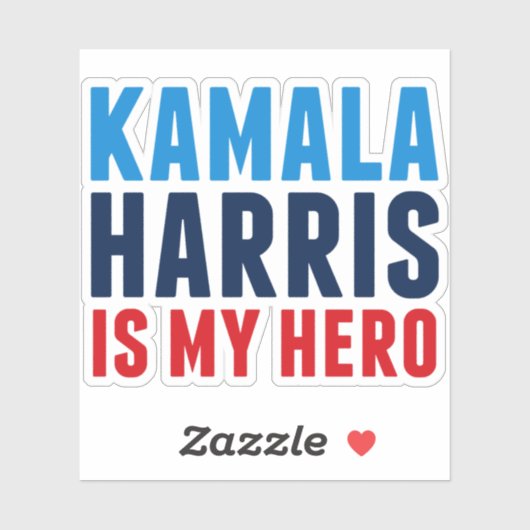 Kamala Harris is Mijn Hero Sticker (Vel)