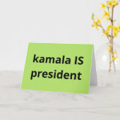Kamala Harris is President 2024 Kaart (Gele Bloem)