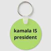 Kamala Harris is President 2024 Sleutelhanger (Achterkant)