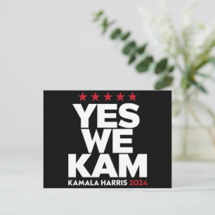 Kamala Harris Ja We Kam voor US President 2024 Briefkaart