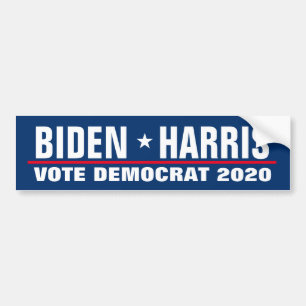 Kamala Harris Joe Biden 2024 verkiezingsdemocraat Bumpersticker
