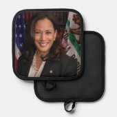 Kamala Harris kandidaat voor President US 2024 Pannenlap (Voorkant / Achterkant)