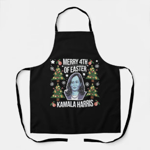 Kamala Harris Kerstman Kerst Merry 4e Pasen Schort