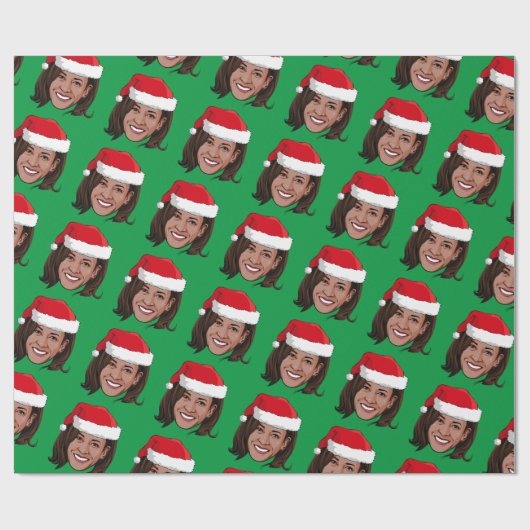 Kamala Harris Kerstmis Cadeaupapier (Vlak)