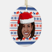 Kamala Harris Kerstmis Keramisch Ornament (Rechts)