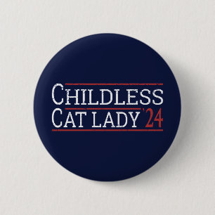 Kamala Harris - Kinderloze Cat Lady 2024 I Ronde Button 5,7 Cm