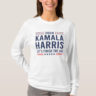 Kamala Harris laten we de klus klaren Kamala presi T-shirt