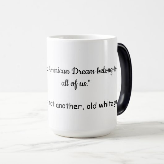 Kamala Harris: Leiderschap en inspiratie Magische Mok (Voorkant rechts)