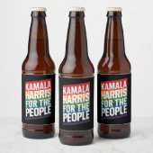 Kamala Harris LGBTQ Gay Pride Lesbian Funny Gift Bier Etiket (Flessen)