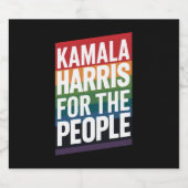 Kamala Harris LGBTQ Gay Pride Lesbian Funny Gift Bier Etiket (Enkel label)