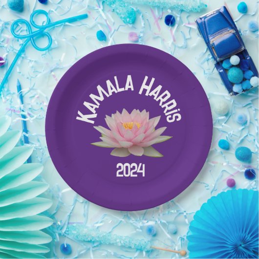 Kamala Harris Lotus 2024 Papieren Bordje (Feest)