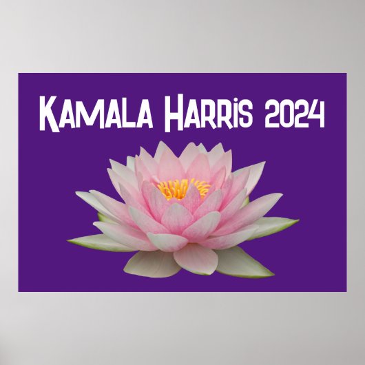 Kamala Harris Lotus 2024 Poster (Voorkant)