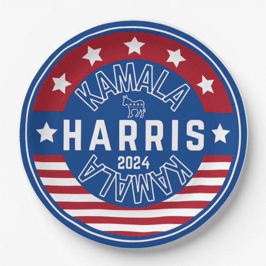 Kamala Harris Madam President 2024 Papieren Bordje (Voorkant)