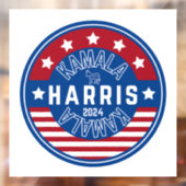 Kamala Harris Madam President 2024 Raamsticker (Vel 2)