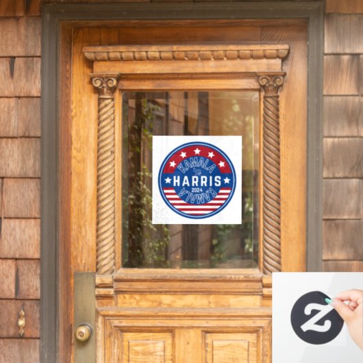 Kamala Harris Madam President 2024 Raamsticker (Huis Deur)