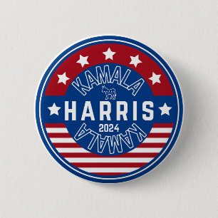 Kamala Harris Madam President 2024 Ronde Button 5,7 Cm