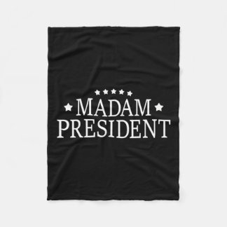 Kamala Harris Madam President Fleece Deken