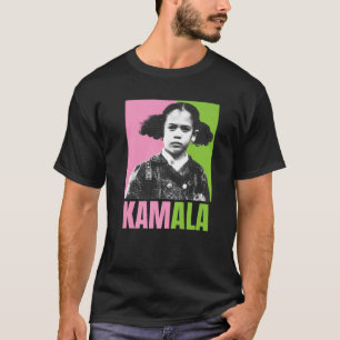 Kamala Harris Meisje Schattige Melanine Retro  Zwa T-shirt
