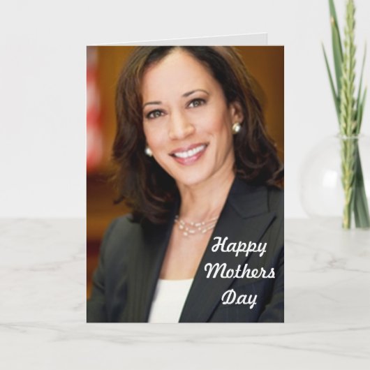 KAMALA HARRIS METHERS DAY Plié Carte de voeux (Devant)