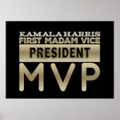 Kamala Harris Mevrouw Vice President MVP Poster (Voorkant)