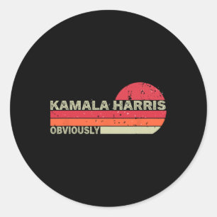 Kamala Harris natuurlijk. Harris natuurlijk Ronde Sticker