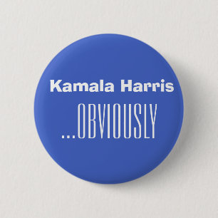 Kamala Harris...NATUURLIJK Ronde Button 5,7 Cm