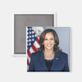 Kamala Harris Officieel portret Magneet (Voorkant / Achterkant)