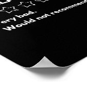 Kamala Harris One 1 Star Rating Zeer slecht zou ni Poster (Hoek)