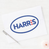Kamala Harris Ovale Sticker (Envelop)