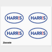 Kamala Harris Ovale Sticker (Vel)