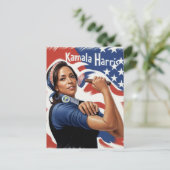 Kamala Harris Patriotic Briefkaart (Staand voorkant)
