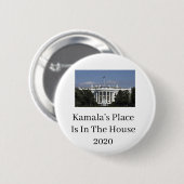 Kamala Harris Place is in het Witte Huis Button (Voorkant /achterkant)