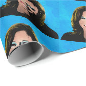 Kamala Harris Pop Art Cadeaupapier (Rol Hoek)