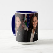 Kamala Harris Portrait officiel Café Mug (Devant gauche)
