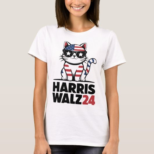 Kamala Harris President Comma La Ameri T-shirt (Voorkant)