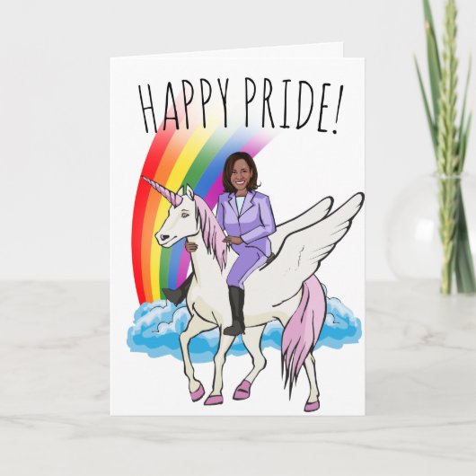 Kamala Harris Pride Kaart (Voorkant)