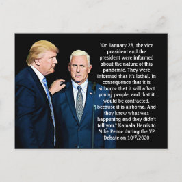 Kamala Harris Quote tijdens het VP-debat Briefkaart