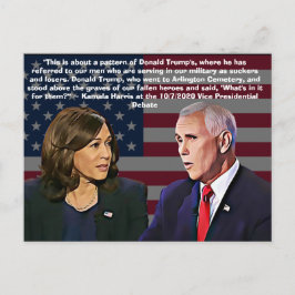 Kamala Harris Quote tijdens het VP-debat Briefkaart