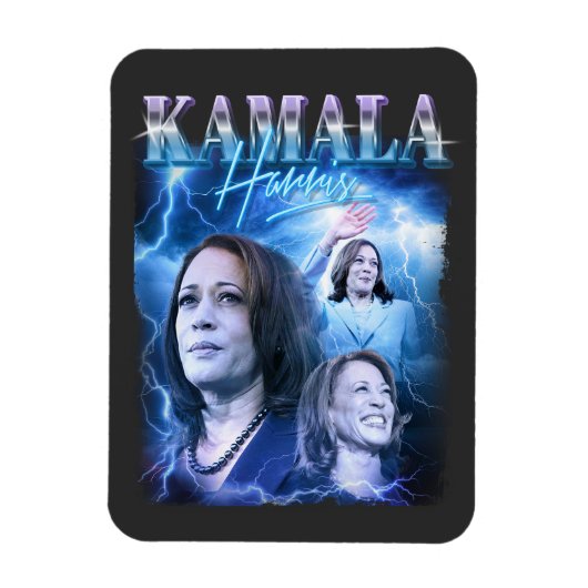Kamala Harris Retro jaren 90 stijl Magneet (Verticaal)