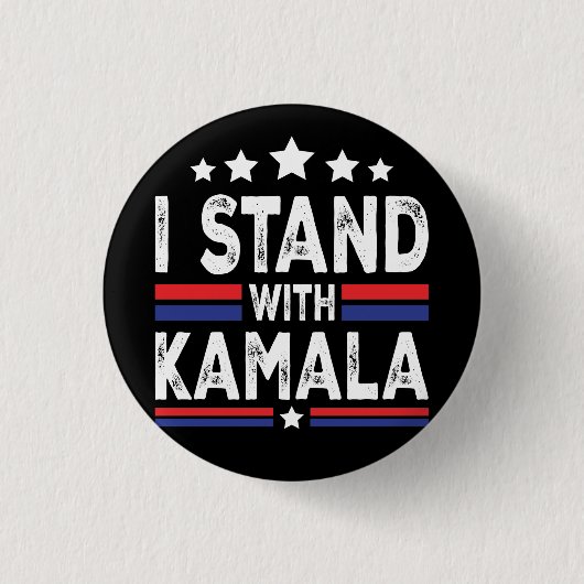 Kamala Harris Ronde Button 3,2 Cm (Voorkant)