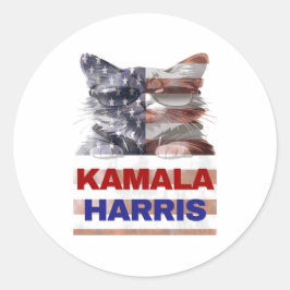 Kamala Harris. Ronde Sticker