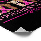 Kamala Harris samen verhogen we bewust borstkanker Poster (Hoek)