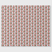 Kamala Harris Santa Hat Grappige Kerst Cadeaupapier (Vlak)