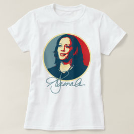 Kamala Harris Signature Portret T-shirt