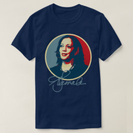 Kamala Harris Signature Portret T-shirt