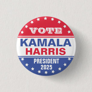 Kamala Harris Sjabloon verkiezingen Ronde Button 3,2 Cm