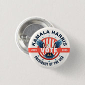 Kamala Harris Sjabloon verkiezingen Ronde Button 3,2 Cm (Voorkant /achterkant)