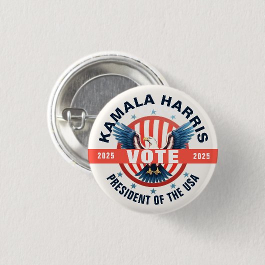 Kamala Harris Sjabloon verkiezingen Ronde Button 3,2 Cm (Voorkant /achterkant)