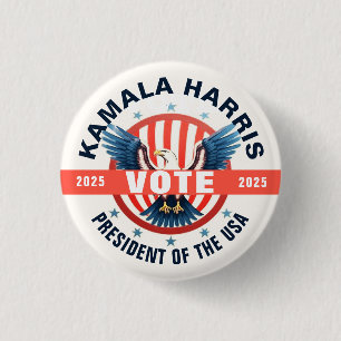 Kamala Harris Sjabloon verkiezingen Ronde Button 3,2 Cm